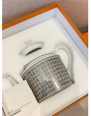 (UNUSED) HERMES MOSAIQUE AU 24 PLATINUM TEAPOT -FULL SET- 