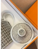 (UNUSED) HERMES MOSAIQUE AU 24 PLATINUM TEAPOT -FULL SET- 