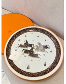 (UNUSED) HERMES CHEVAL D’ORIENT ROUND PLATTER -FULL SET-