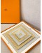 (UNUSED) HERMES MOSAIQUE AU 24 GOLD SET OF 5 SQUARE PLATE -FULL SET- 