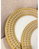 (UNUSED) HERMES MOSAIQUE AU 24 GOLD DINNER PLATE -FULL SET- 