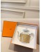 (UNUSED) HERMES MOSAIQUE AU 24 GOLD TEA CUP AND SAUCER -FULL SET- 