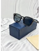 (UNUSED) 2025 LOUIS VUITTON SIGNATURE SQUARE ROUND SUNGLASSES IN ANTHRACITE MARBLE -FULL SET-