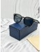 (UNUSED) 2025 LOUIS VUITTON SIGNATURE SQUARE ROUND SUNGLASSES IN ANTHRACITE MARBLE -FULL SET-