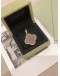 2018 VCA VAN CLEEF & ARPELS VINTAGE ALHAMBRA PENDANT NECKLACE LIMITED EDITION IN 18K 750 ROSE GOLD WITH WOODEN MOTIF -FULL SET-