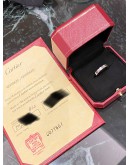 (LIKE NEW) 2020 CARTIER LOVE RING SIZE 60 IN 18K 750 WHITE GOLD WITH DIAMOND -FULL SET-