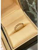 (LIKE NEW) 2021 BVLGARI SERPENTI VIPER RING SIZE 60 IN 18K 750 ROSE GOLD -FULL SET-