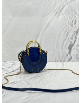 CHLOE CALFSKIN SUEDE MINI PIXIE CROSSBODY BAG 