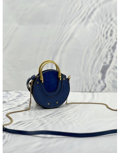 CHLOE CALFSKIN SUEDE MINI PIXIE CROSSBODY BAG 