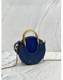 CHLOE CALFSKIN SUEDE MINI PIXIE CROSSBODY BAG 