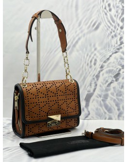(LIKE NEW) KARL LAGERFELD K/PERFORATED HANDBAG 