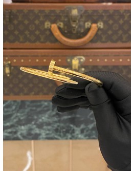 (UNUSED) CARTIER JUSTE UN CLOU BRACELET 18K 750 ROSE GOLD NO. 19 -FULL SET-