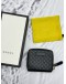 GUCCI COMPACT WALLET IN BLACK MICROGUCCISSIMA EMBOSSED CALFSKIN LEATHER -FULL SET-