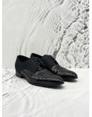 LOUIS VUITTON SOLFERINO LOAFER SIZE 8 IN BLACK PATENT LEATHER