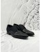LOUIS VUITTON SOLFERINO LOAFER SIZE 8 IN BLACK PATENT LEATHER