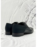 LOUIS VUITTON SOLFERINO LOAFER SIZE 8 IN BLACK PATENT LEATHER