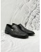 GUCCI LOAFER SIZE 42 IN BLACK CALFSKIN LEATHER