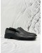 GUCCI LOAFER SIZE 42 IN BLACK CALFSKIN LEATHER
