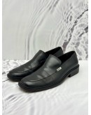 GUCCI LOAFER SIZE 42 IN BLACK CALFSKIN LEATHER