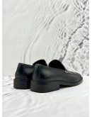 GUCCI LOAFER SIZE 42 IN BLACK CALFSKIN LEATHER