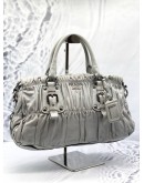 PRADA TESSUTO GAUFRE HANDBAG WITH STRAP 
