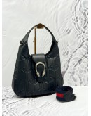 (LIKE NEW) GUCCI DIONYSUS MEDIUM HOBO SHOULDER BAG IN BLACK CALFSKIN LEATHER