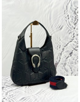(LIKE NEW) GUCCI DIONYSUS MEDIUM HOBO SHOULDER BAG IN BLACK CALFSKIN LEATHER