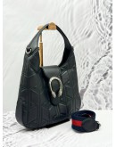 (LIKE NEW) GUCCI DIONYSUS MEDIUM HOBO SHOULDER BAG IN BLACK CALFSKIN LEATHER