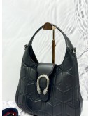 (LIKE NEW) GUCCI DIONYSUS MEDIUM HOBO SHOULDER BAG IN BLACK CALFSKIN LEATHER
