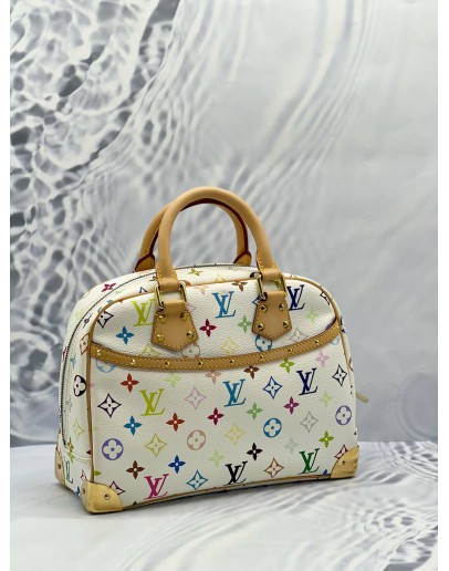 (LIKE NEW)LOUIS VUITTON TAKASHI MURAKAMI TROUVILLE MONOGRAM MULTICOLOUR TOTE BAG 