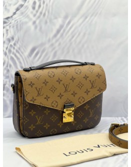 (LIKE NEW) MICROCHIP LOUIS VUITTON METIS POCHETTE MONOGRAM REVERSE 