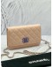 (LIKE NEW) 2024 MICROCHIP CHANEL CC QUILTED CAVIAR WALLET ON CHAIN (WOC) 