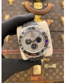 (UNUSED) 2023 YEAR ROLEX DAYTONA COSMOGRAPH 18K 750 WHITE GOLD REF 116519LN GREY DIAL 40MM WATCH 