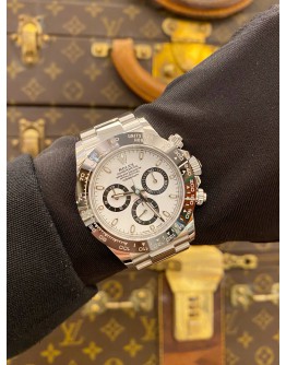 (LIKE NEW) 2023 YEAR ROLEX DAYTONA COSMOGRAPH REF 116500LN  PANDA DIAL 40MM AUTOMATIC WATCH 