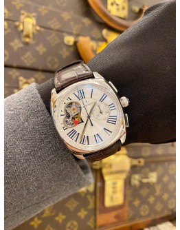 (LIKE NEW)2016 YEAR ZENITH STAR OPEN CHRONOGRAPH REF 03.1925.4062 WHITE DIAL 37MM AUTOMATIC WATCH -FULL SET- 