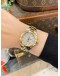 2017 TAG HEUER AQUARACER LADY HALF 18K 750 YELLOW GOLD REF WBD1320 MOTHER OF PEARL DIAL 32MM QUARTZ WATCH -FULL SET-