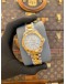 2017 TAG HEUER AQUARACER LADY HALF 18K 750 YELLOW GOLD REF WBD1320 MOTHER OF PEARL DIAL 32MM QUARTZ WATCH -FULL SET-