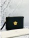 (LIKE NEW) VERSACE MEDUSA POUCH IN BLACK CALFSKIN LEATHER