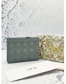 (LIKE NEW) 2025 CHRISTIAN DIOR CARO EVERY DIOR POUCH IN CLOUD BLUE SUPPLE CANNAGE CALFSKIN LEATHER -FULL SET-