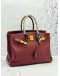 HERMES BIRKIN 35 IN ROUGE H TOGO LEATHER
