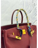 HERMES BIRKIN 35 IN ROUGE H TOGO LEATHER