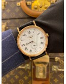 (UNUSED) 2022 LONGINES PRESENCE PVD GOLD REF L4.905.1.11.2 WHITE ROMAN NUMERALS DIAL 38.5MM AUTOMATIC WATCH -FULL SET- 