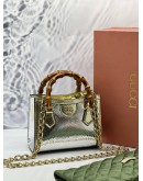 (UNUSED CONDITION) GUCCI DIANA PYTHON SMALL TOTE BAG -FULL SET- 