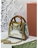 (UNUSED CONDITION) GUCCI DIANA PYTHON SMALL TOTE BAG -FULL SET- 