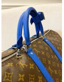 (LIKE NEW) LOUIS VUITTON KEEPALL BANDOULIERE 50 IN MONOGRAM INDIGO BLUE CANVAS 