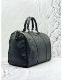 (LIKE NEW) GUCCI MEDIUM JOY BOSTON TOP HANDLE BAG IN BLACK GG GUCCISSIMA LEATHER