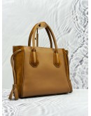 LONGCHAMP PENELOPE FANTASY TOTE TOP HANDLE BAG IN BROWN CALFSKIN WITH SUEDE LEATHER