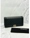 (LIKE NEW) CHANEL BOY CLUTCH IN BLACK LAMBSKIN LEATHER