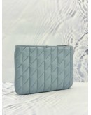 (LIKE NEW) COACH POUCH 28 PILLOW IN BABY BLUE CALFSKIN LEATHER