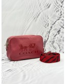 COACH JESS CROSSBODY BAG IN PINK PEBBLED LEATHER